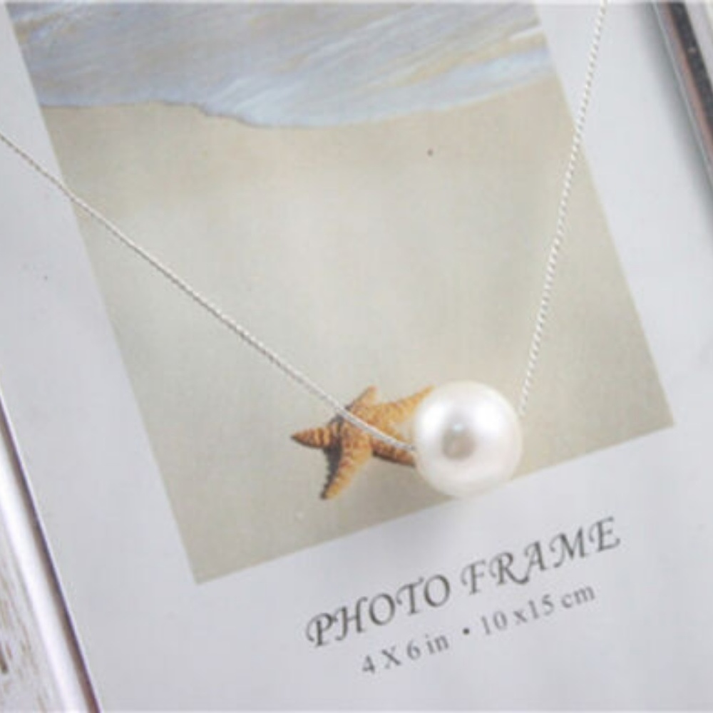 3 for $20 Women Silver Pearl Choker Necklace New - Picture 2 of 2